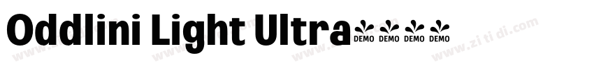 Oddlini Light Ultra字体转换
